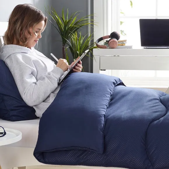 10.5 Tog Coverless Duvet Set - Navy, Polyester