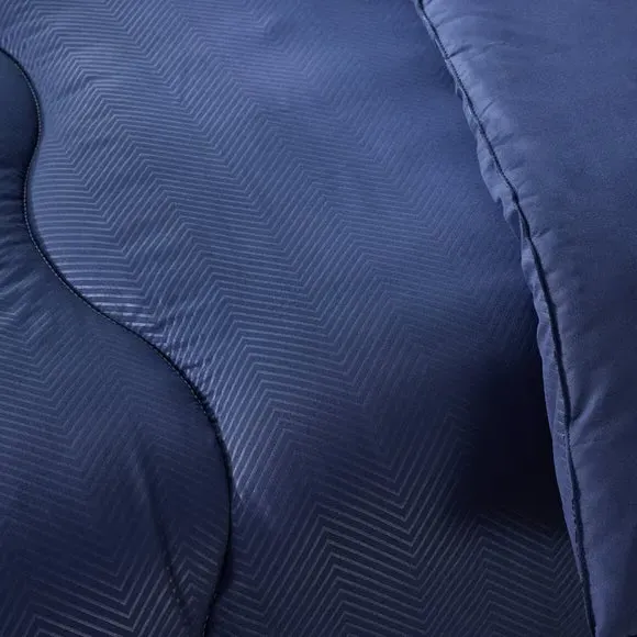10.5 Tog Coverless Duvet Set - Navy, Polyester