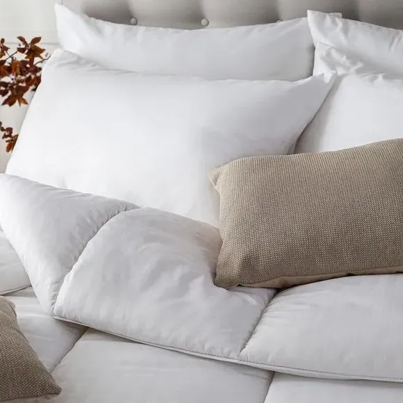 10.5 Tog Duvet and Pillow Set - White, Microfibre image