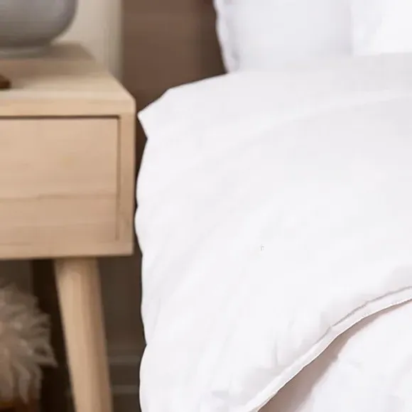 10.5 Tog Duvet and Pillow Set - White, Polyester image