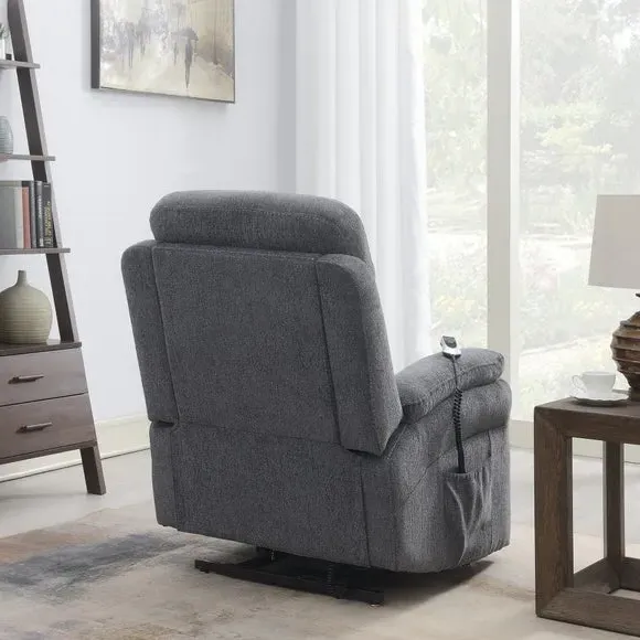 Electric Rise Recline Armchair - Dark Grey
