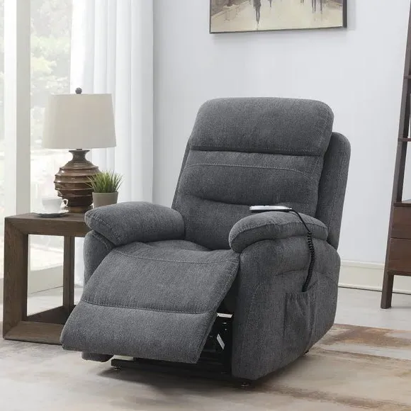Electric Rise Recline Armchair - Dark Grey image