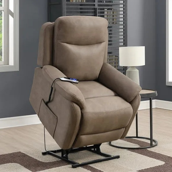 Electric Rise Recliner Armchair - Beige