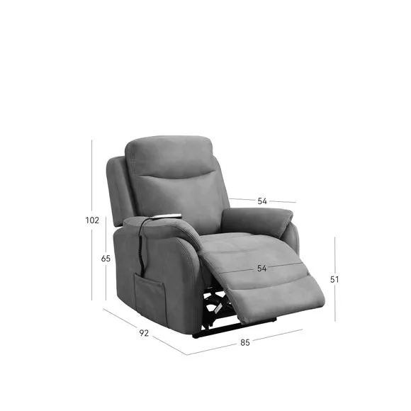 Electric Rise Recliner Armchair - Beige