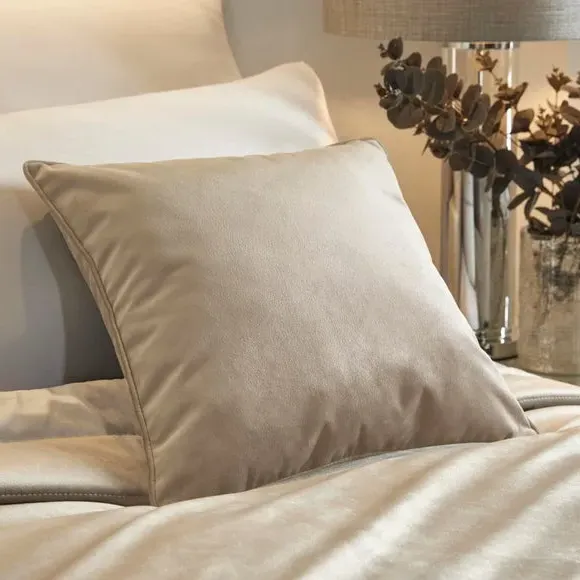 Cushion with Removable Cover - Linen, Velvet image