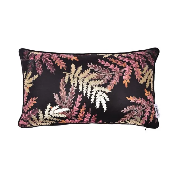 Decorative Cushion with Zip - Black, Velvet image