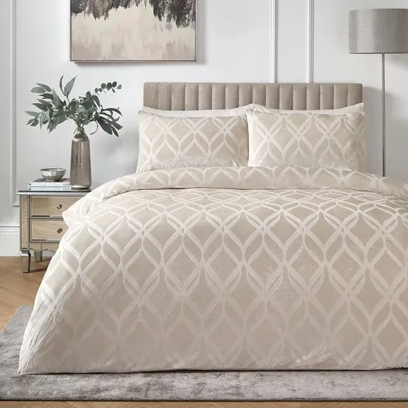 Duvet Cover & Pillowcase Set - Gold, Velvet image