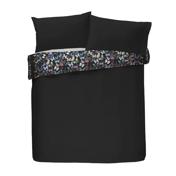 Duvet Cover & Pillowcase Set - Grey, Velvet