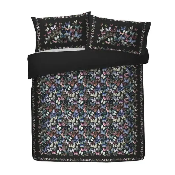 Duvet Cover & Pillowcase Set - Grey, Velvet