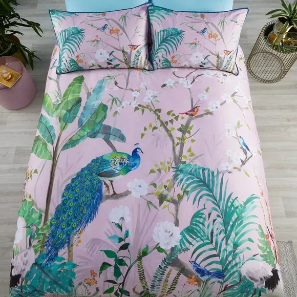 Duvet Cover Set with Pillowcase - Pink, Cotton