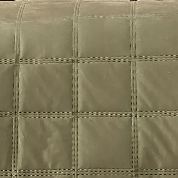 Square Duvet Cover Set - Green, Velvet