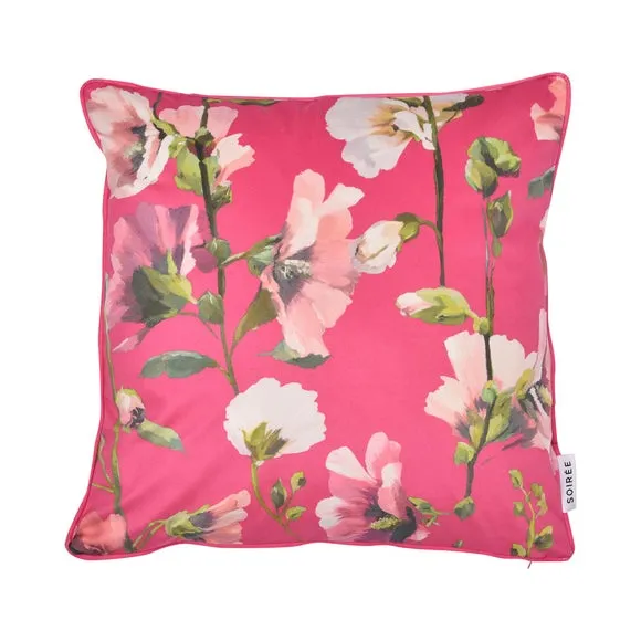 Square Filled Cushion Floral Print - Pink