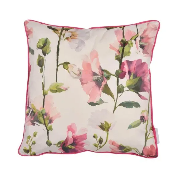 Square Filled Cushion Floral Print - Pink
