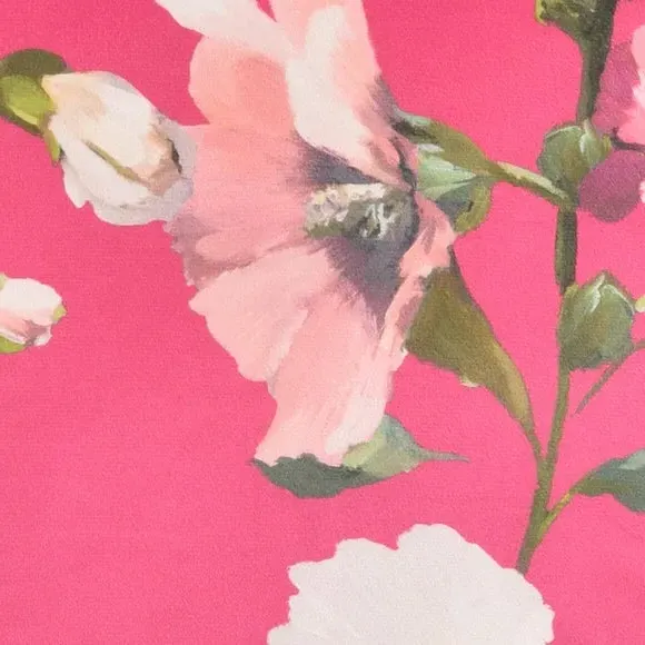 Square Filled Cushion Floral Print - Pink