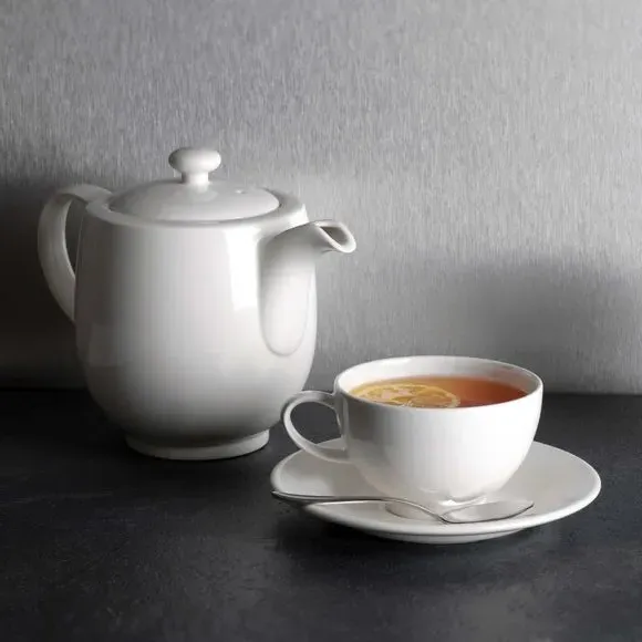 5-Piece Tea Set Bundle - White, Earthenware image