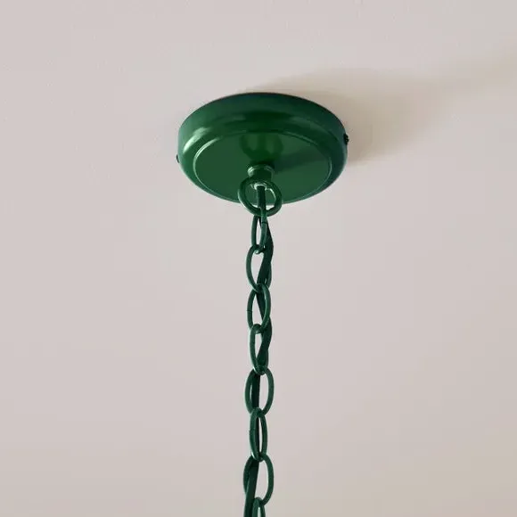 8 Light Adjustable Chandelier - Jade, Metal