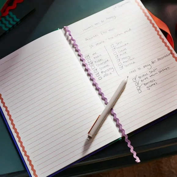 B5 Lined Notebook with Foil Edge - Multicolor