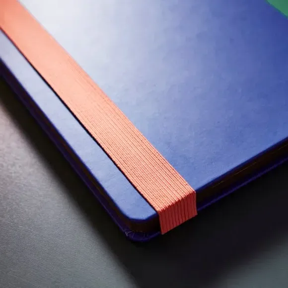 B5 Lined Notebook with Foil Edge - Multicolor