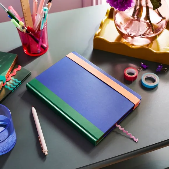 B5 Lined Notebook with Foil Edge - Multicolor image