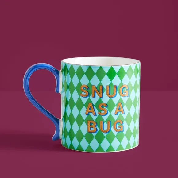 Beetle Mug with Gold Lettering - Green, China