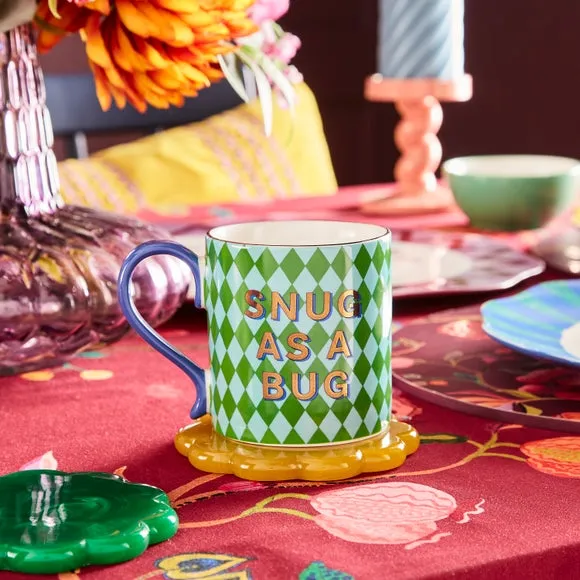 Beetle Mug with Gold Lettering - Green, China image