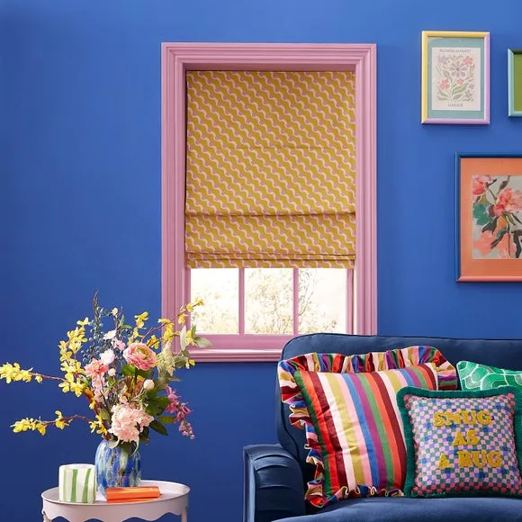 Blackout Roman Blind with Pleated Folds - Zest image