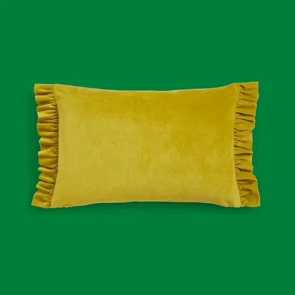 Crewel Cushion with Zip Closure - Multicolor, Cotton