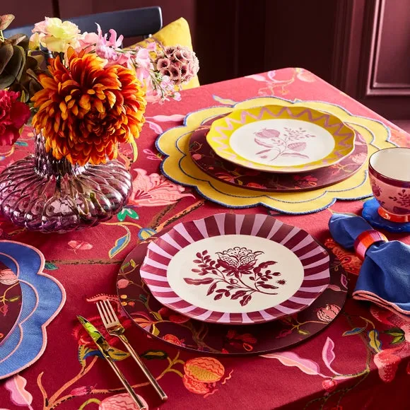Dinner Plate with Floral Design - Pomegranate, China