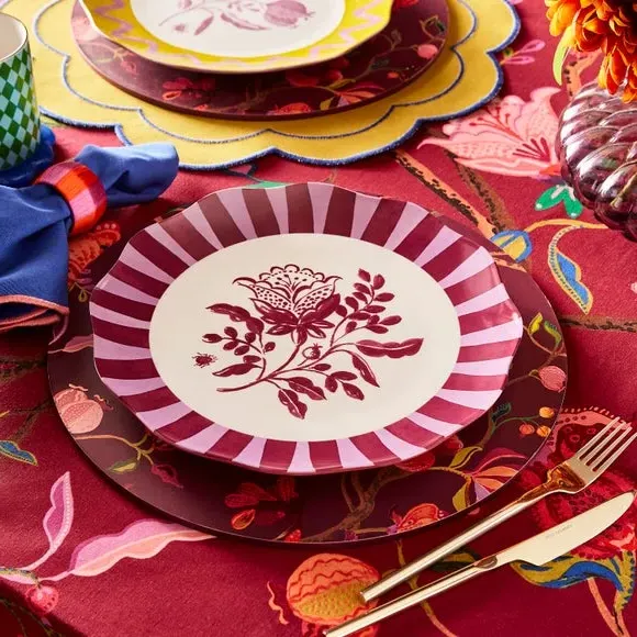 Dinner Plate with Floral Design - Pomegranate, China