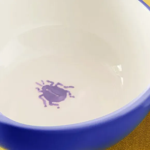 Dip Bowl with Beetle Motif - Cobalt, China