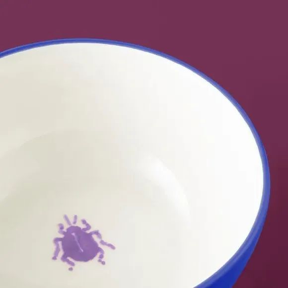 Dip Bowl with Beetle Motif - Cobalt, China