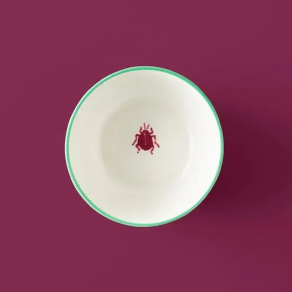 Dip Bowl with Beetle Motif - Jade, China