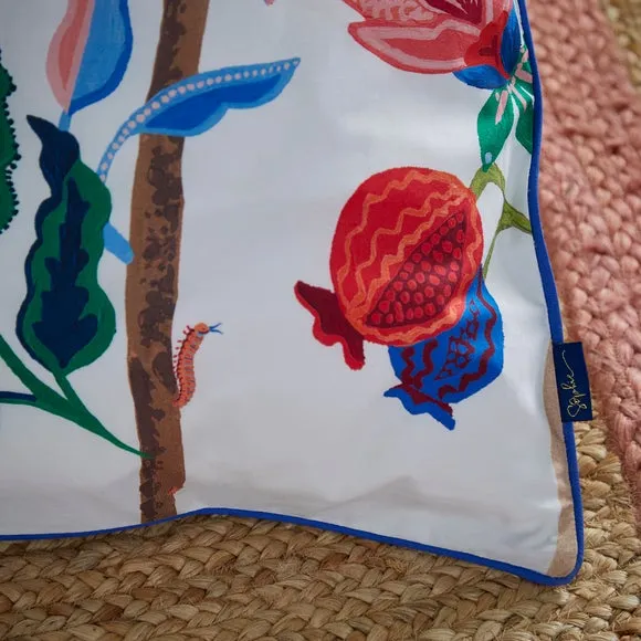 Duvet Cover Set with Floral Print - Cotton