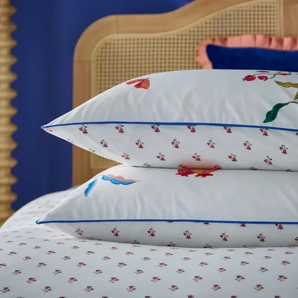 Duvet Cover Set with Floral Print - Cotton