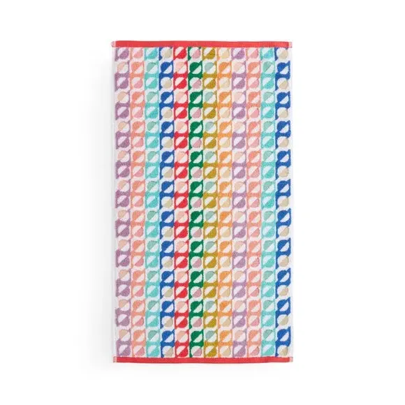 Geo Cotton Towel - Multicolor, 100% Cotton