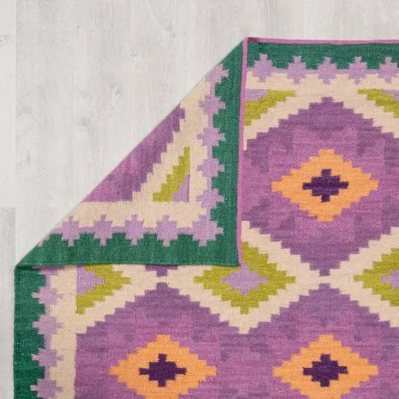 Kilim Stair Runner - Multicoloured, Wool