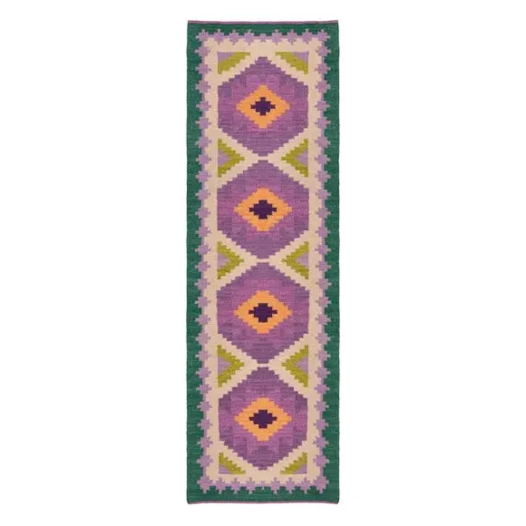Kilim Stair Runner - Multicoloured, Wool