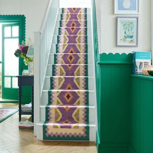 Kilim Stair Runner - Multicoloured, Wool image