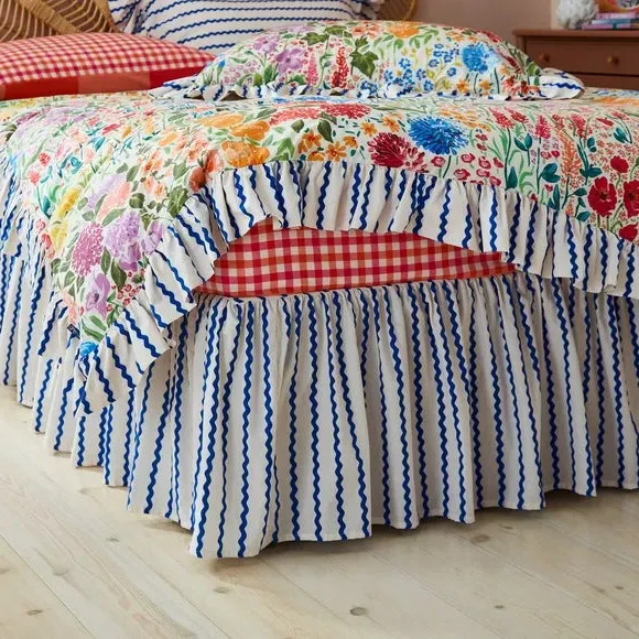 Mini Wave Valance Sheet - Twilight, Cotton image
