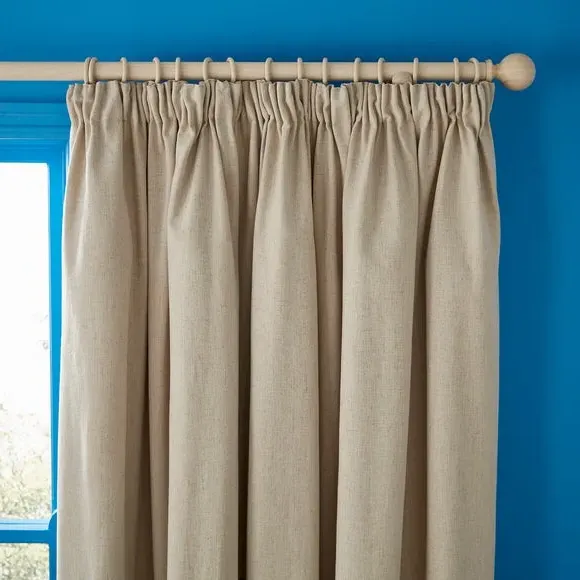 Pencil Pleat Curtains with Embroidery - Multicolor