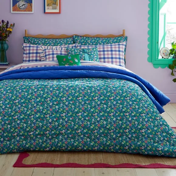 Petal Meadow Bedspread - Multicolor, Cotton image