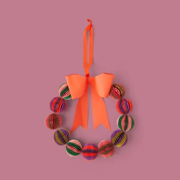 Prism Paper Wreath - Multicolor
