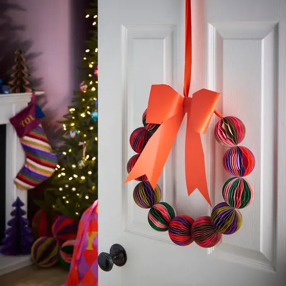 Prism Paper Wreath - Multicolor