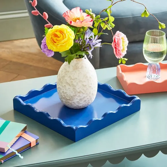 Set of 2 Wavy Edge Trays - Twilight