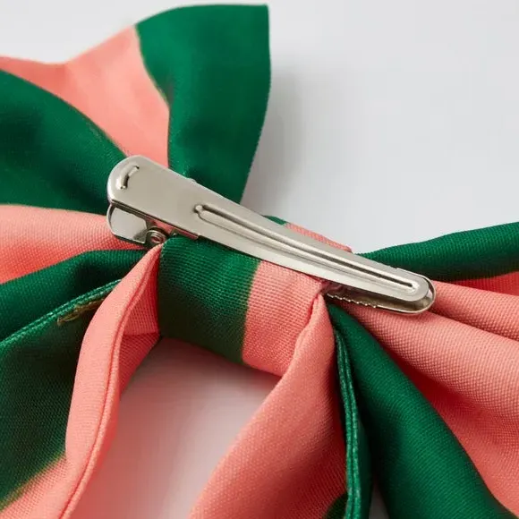 Set of 3 Bow Decorations - Multicolor, Fabric