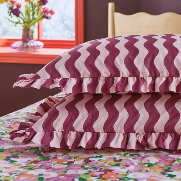 Standard Pillowcase Pair Floral - Lilac, Cotton
