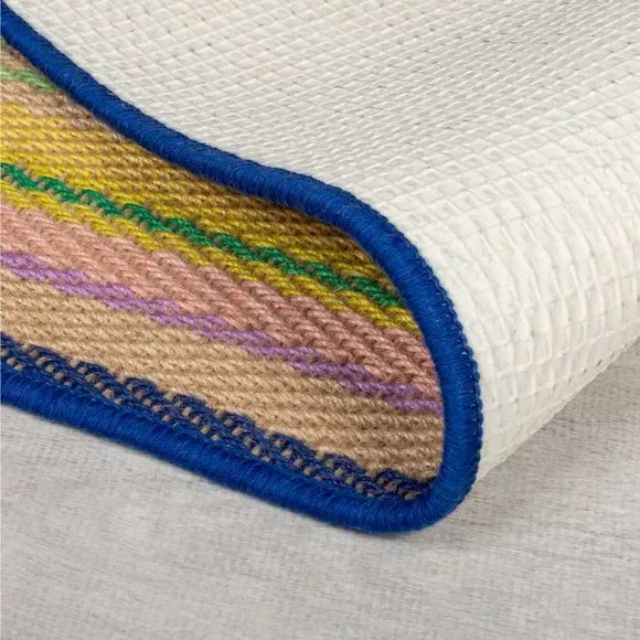 Striped Stair Runner - Multicoloured, Jute