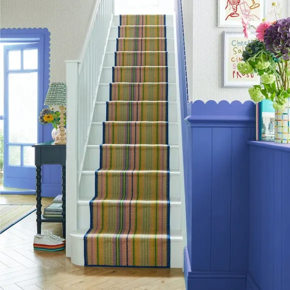 Striped Stair Runner - Multicoloured, Jute image