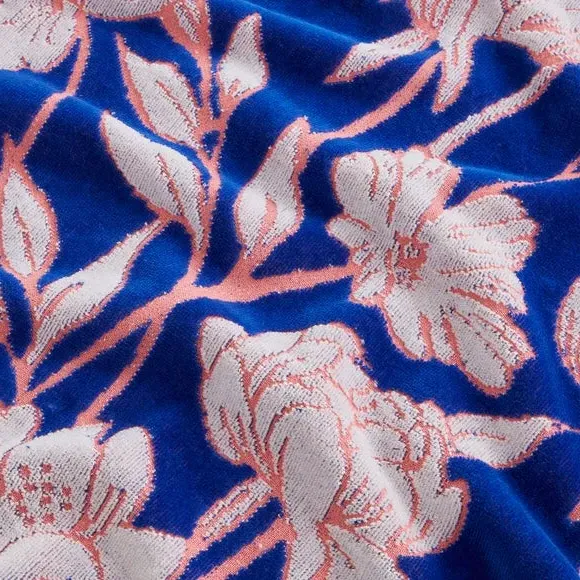 Tree Peony Cotton Towel - Multicolor, Cotton