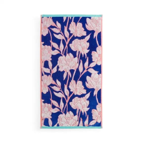 Tree Peony Cotton Towel - Multicolor, Cotton